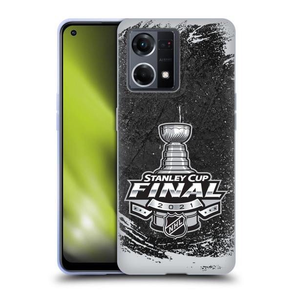 NHL 2021 Stanley Cup Final Distressed Soft Gel Case for OPPO Reno8 4G