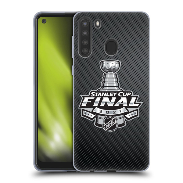 NHL 2021 Stanley Cup Final Stripes Soft Gel Case for Samsung Galaxy A21 (2020)