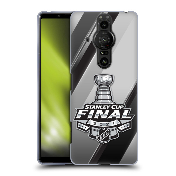 NHL 2021 Stanley Cup Final Stripes 2 Soft Gel Case for Sony Xperia Pro-I