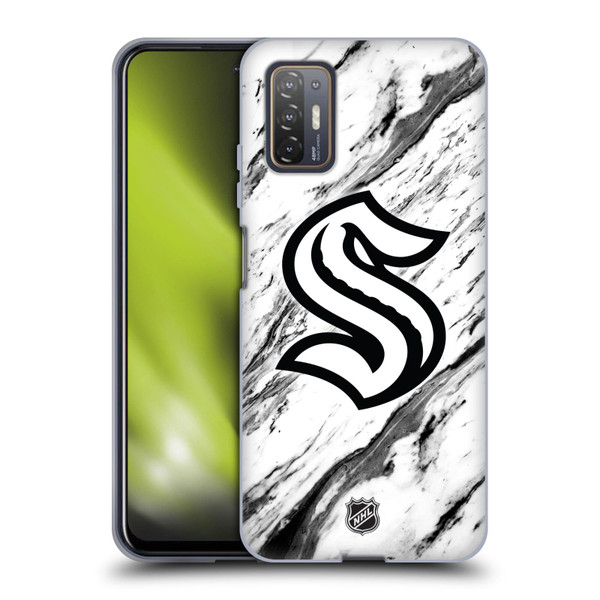 NHL Seattle Kraken Marble Soft Gel Case for HTC Desire 21 Pro 5G