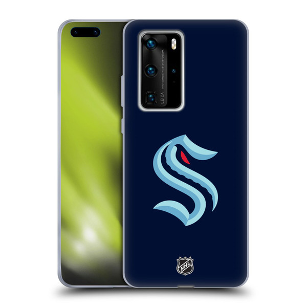 NHL Seattle Kraken Plain Soft Gel Case for Huawei P40 Pro / P40 Pro Plus 5G