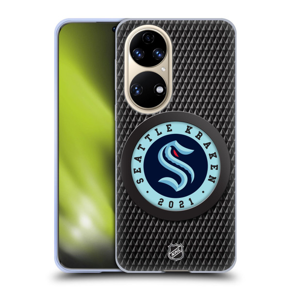 NHL Seattle Kraken Puck Texture Soft Gel Case for Huawei P50