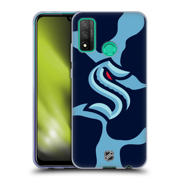 NHL Seattle Kraken Cow Pattern Soft Gel Case for Huawei P Smart (2020)