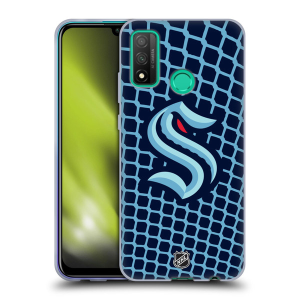 NHL Seattle Kraken Net Pattern Soft Gel Case for Huawei P Smart (2020)