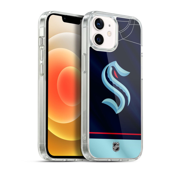 NHL Seattle Kraken Jersey Soft Gel Case for Apple iPhone 12 / iPhone 12 Pro & MagSafe