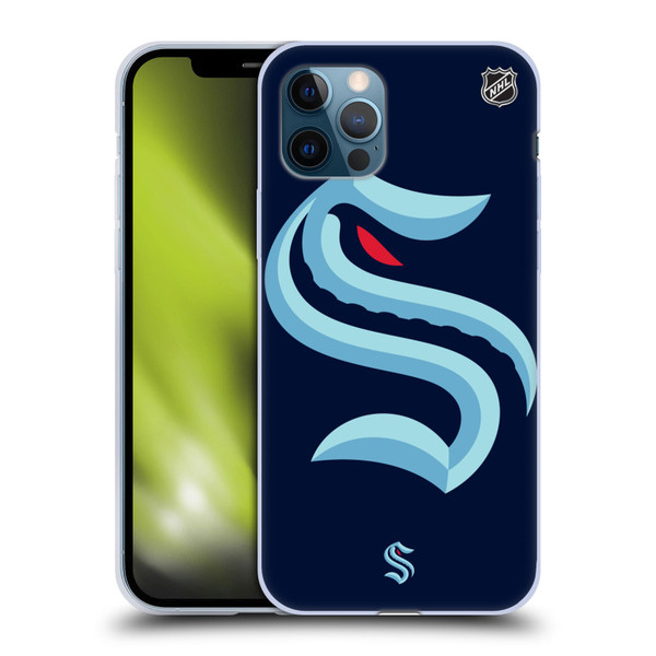 NHL Seattle Kraken Oversized Soft Gel Case for Apple iPhone 12 / iPhone 12 Pro