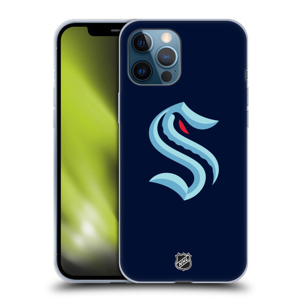NHL Seattle Kraken Plain Soft Gel Case for Apple iPhone 12 Pro Max