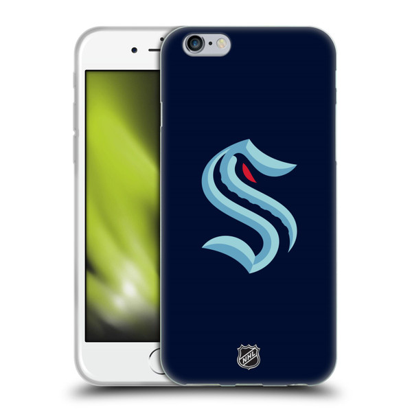 NHL Seattle Kraken Plain Soft Gel Case for Apple iPhone 6 / iPhone 6s