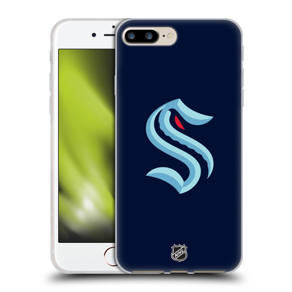 NHL Seattle Kraken Plain Soft Gel Case for Apple iPhone 7 Plus / iPhone 8 Plus