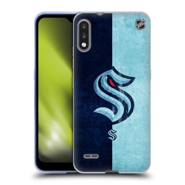 NHL Seattle Kraken Half Distressed Soft Gel Case for LG K22