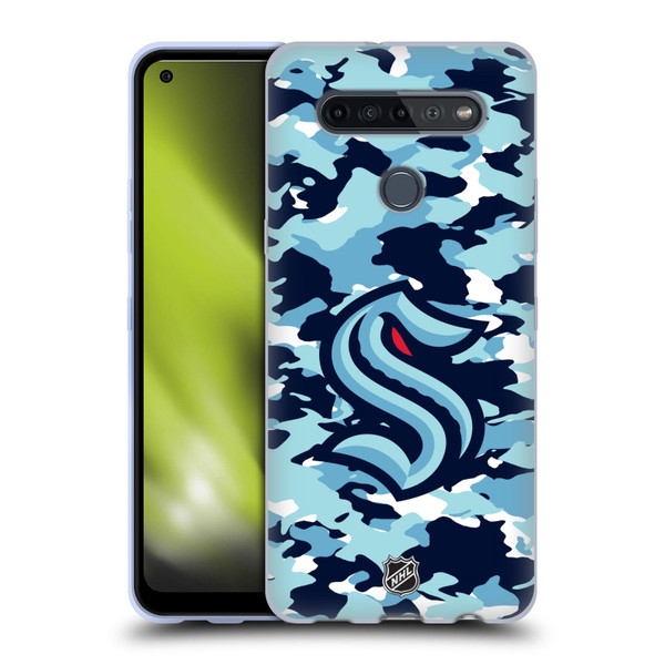 NHL Seattle Kraken Camouflage Soft Gel Case for LG K51S