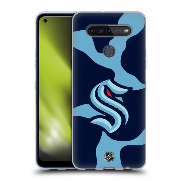 NHL Seattle Kraken Cow Pattern Soft Gel Case for LG K51S