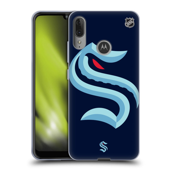 NHL Seattle Kraken Oversized Soft Gel Case for Motorola Moto E6 Plus