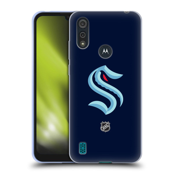 NHL Seattle Kraken Plain Soft Gel Case for Motorola Moto E6s (2020)