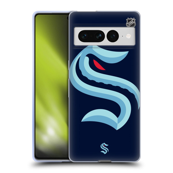 NHL Seattle Kraken Oversized Soft Gel Case for Google Pixel 7 Pro