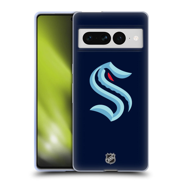 NHL Seattle Kraken Plain Soft Gel Case for Google Pixel 7 Pro
