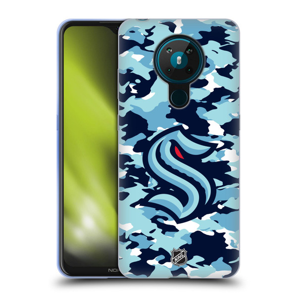 NHL Seattle Kraken Camouflage Soft Gel Case for Nokia 5.3