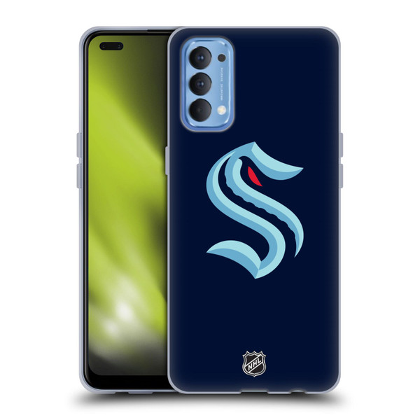 NHL Seattle Kraken Plain Soft Gel Case for OPPO Reno 4 5G