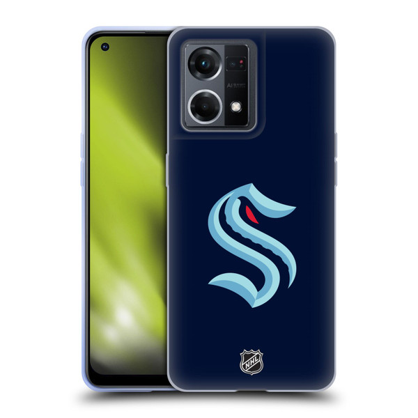 NHL Seattle Kraken Plain Soft Gel Case for OPPO Reno8 4G