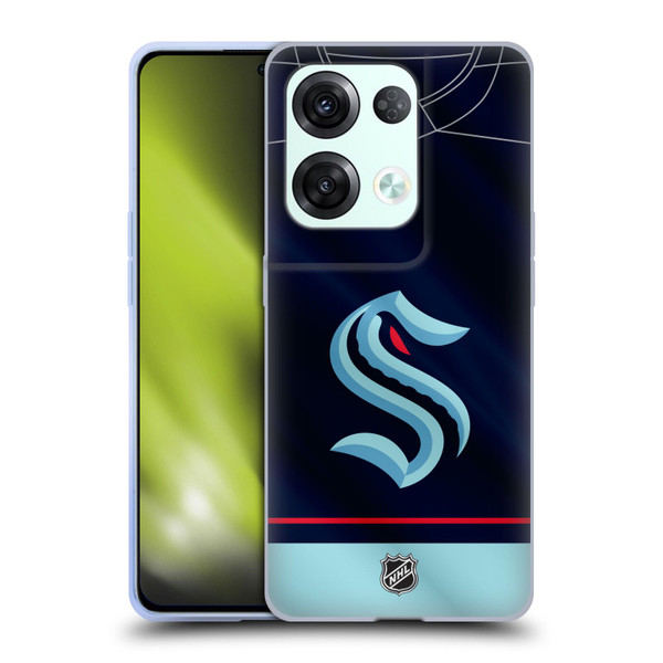 NHL Seattle Kraken Jersey Soft Gel Case for OPPO Reno8 Pro