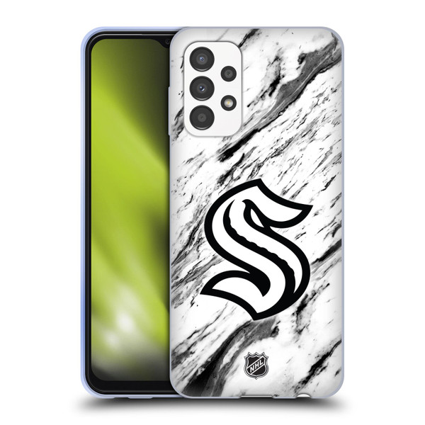 NHL Seattle Kraken Marble Soft Gel Case for Samsung Galaxy A13 (2022)