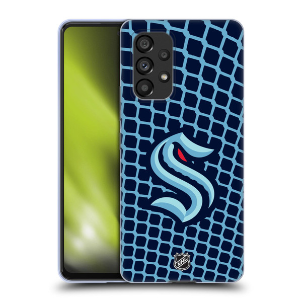 NHL Seattle Kraken Net Pattern Soft Gel Case for Samsung Galaxy A53 5G (2022)