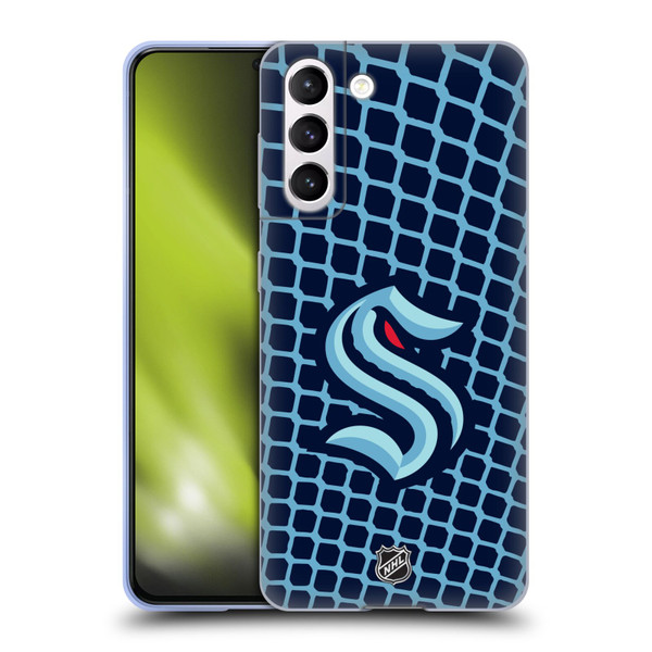 NHL Seattle Kraken Net Pattern Soft Gel Case for Samsung Galaxy S21 5G