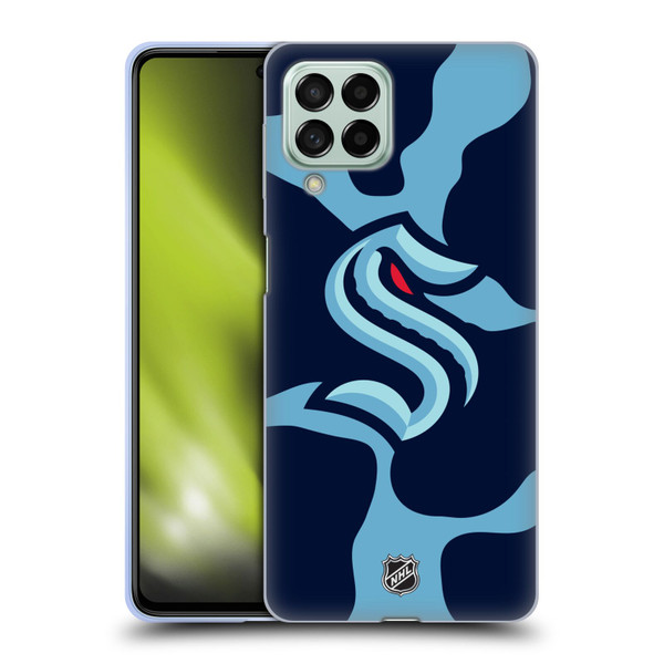NHL Seattle Kraken Cow Pattern Soft Gel Case for Samsung Galaxy M53 (2022)