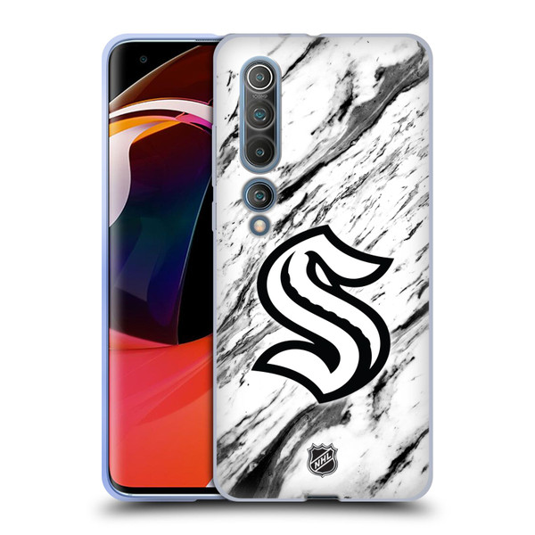 NHL Seattle Kraken Marble Soft Gel Case for Xiaomi Mi 10 5G / Mi 10 Pro 5G