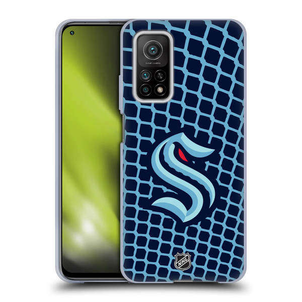 NHL Seattle Kraken Net Pattern Soft Gel Case for Xiaomi Mi 10T 5G