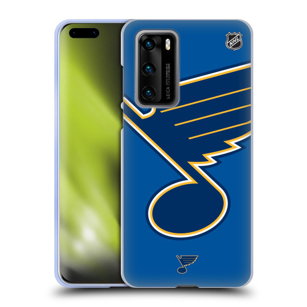 NHL St Louis Blues Oversized Soft Gel Case for Huawei P40 5G