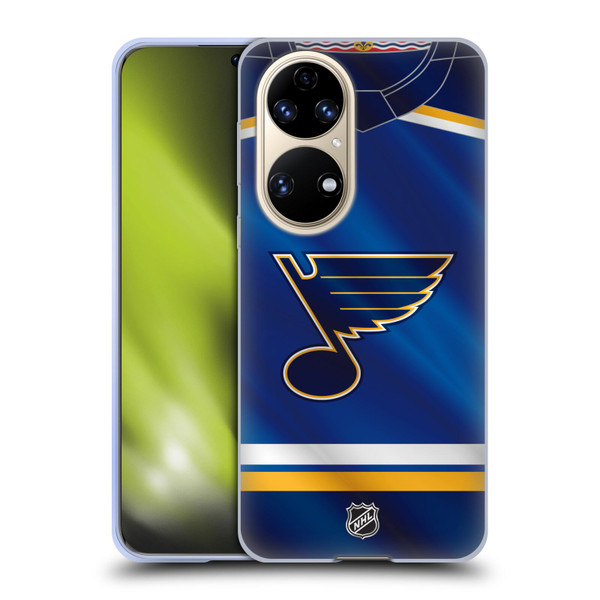 NHL St Louis Blues Jersey Soft Gel Case for Huawei P50