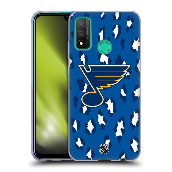 NHL St Louis Blues Leopard Pattern Soft Gel Case for Huawei P Smart (2020)