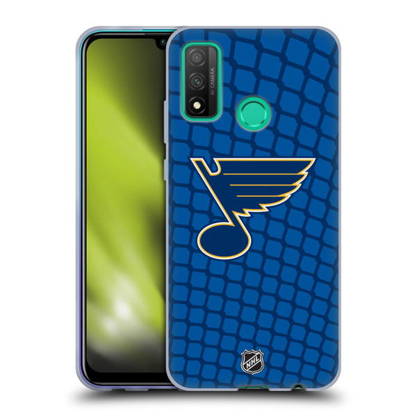 NHL St Louis Blues Net Pattern Soft Gel Case for Huawei P Smart (2020)