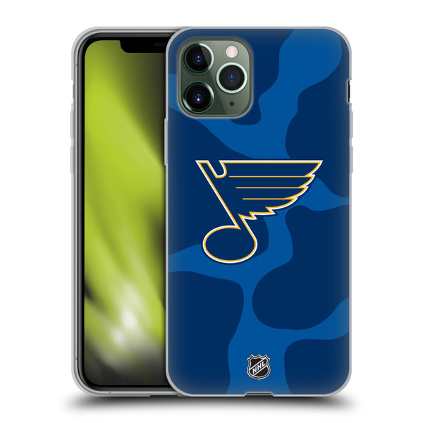NHL St Louis Blues Cow Pattern Soft Gel Case for Apple iPhone 11 Pro & MagSafe