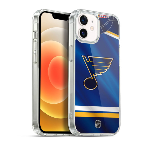 NHL St Louis Blues Jersey Soft Gel Case for Apple iPhone 12 / iPhone 12 Pro & MagSafe