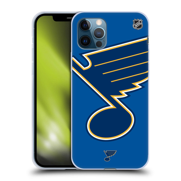 NHL St Louis Blues Oversized Soft Gel Case for Apple iPhone 12 / iPhone 12 Pro