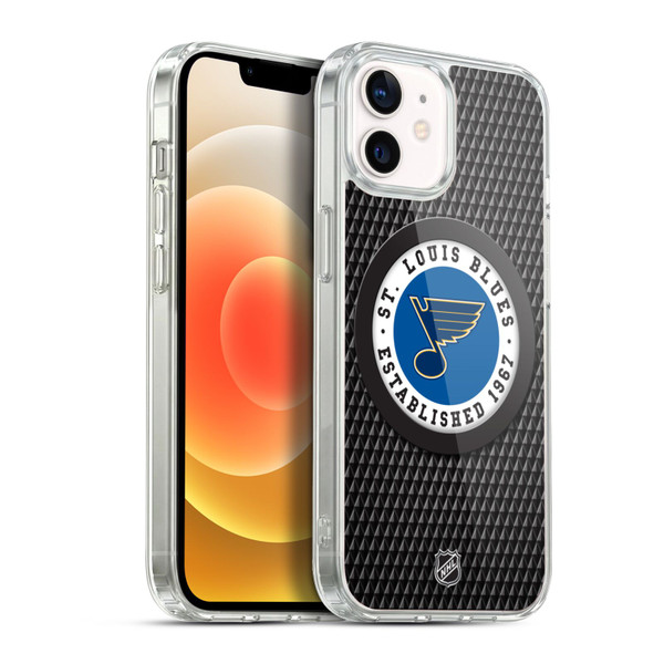 NHL St Louis Blues Puck Texture Soft Gel Case for Apple iPhone 12 / iPhone 12 Pro & MagSafe
