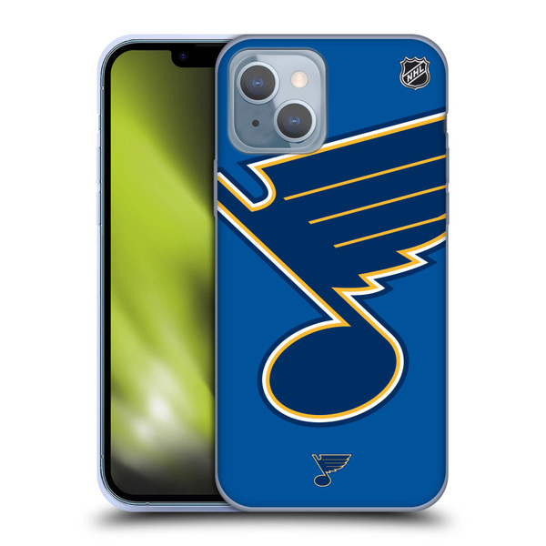 NHL St Louis Blues Oversized Soft Gel Case for Apple iPhone 14