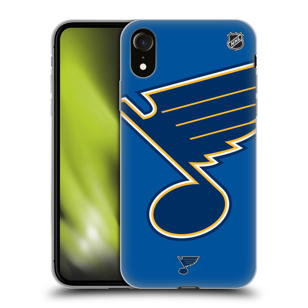 NHL St Louis Blues Oversized Soft Gel Case for Apple iPhone XR