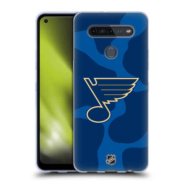 NHL St Louis Blues Cow Pattern Soft Gel Case for LG K51S