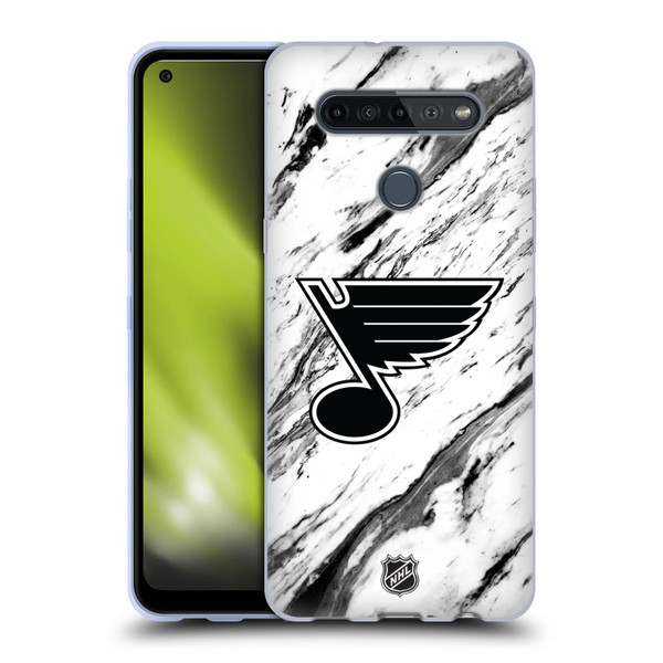 NHL St Louis Blues Marble Soft Gel Case for LG K51S