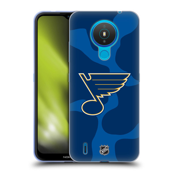 NHL St Louis Blues Cow Pattern Soft Gel Case for Nokia 1.4