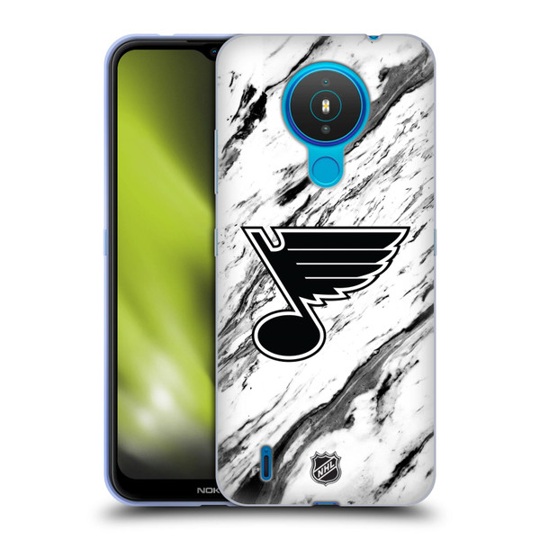 NHL St Louis Blues Marble Soft Gel Case for Nokia 1.4