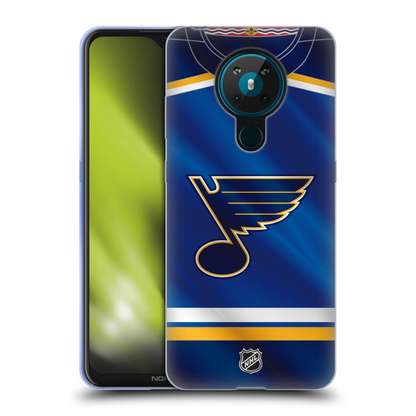 NHL St Louis Blues Jersey Soft Gel Case for Nokia 5.3