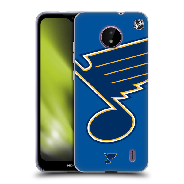 NHL St Louis Blues Oversized Soft Gel Case for Nokia C10 / C20
