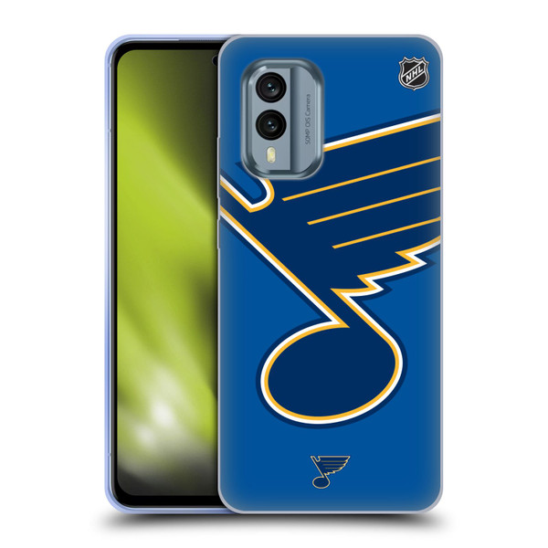 NHL St Louis Blues Oversized Soft Gel Case for Nokia X30