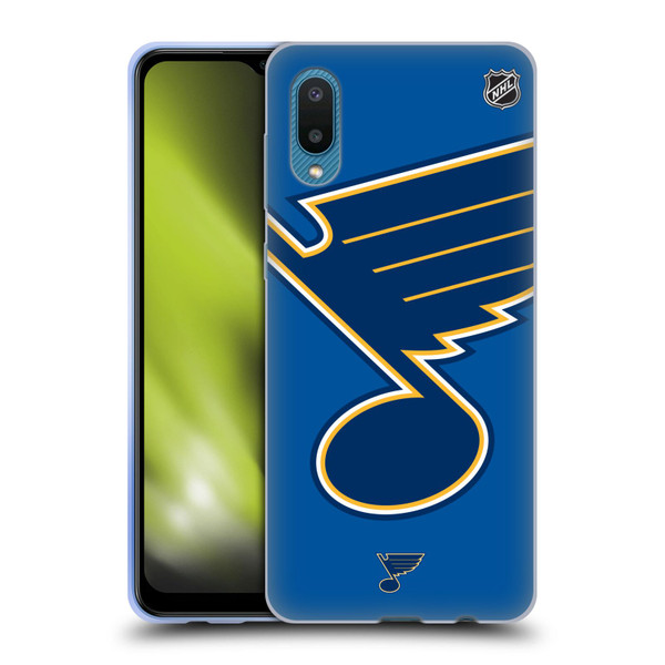 NHL St Louis Blues Oversized Soft Gel Case for Samsung Galaxy A02/M02 (2021)
