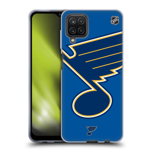 NHL St Louis Blues Oversized Soft Gel Case for Samsung Galaxy A12 (2020)