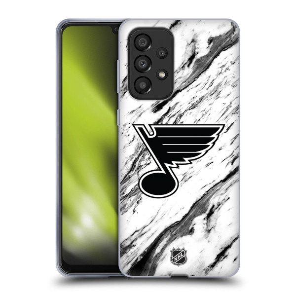 NHL St Louis Blues Marble Soft Gel Case for Samsung Galaxy A33 5G (2022)